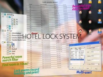 중국 카드 자물쇠 PMS 공용영역 호텔 자물쇠 체계 V5.80 강력한 방 수색 여과기 협력 업체